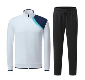 Ensemble de survêtement de football pour hommes, dernière collection, maillot de club à manches longues, confortable et respirant, veste et pantalon de football - Product Image 1