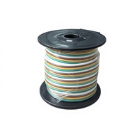 Harnais de câblage plat personnalisé 4 broches 18 AWG isolé PVC 4 conducteurs pour remorque, conducteur en cuivre 12 V, longueur 100 m
