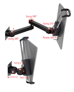Wall Mounted Anti-Thief <strong>Stand</strong> Holder for 8-12 Inch <strong>Tablets</strong> Universal <strong>Tablet</strong> <strong>Stand</strong> with Lock Made of Aluminium Alloy Metal - Product Image 4