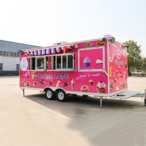 Camion de restauration mobile en aluminium personnalisable Chammp, remorque carrée pour restauration rapide, chariot à hot-dogs, glaces, bonbons, burgers, snacks, avec GPS - Product Image 2
