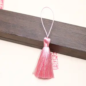 5cmMulti-color Optional Bookmark Clothing Ice Silk Tassel Hanging Tassels