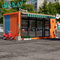Maison Conteneur Pliable à Installation Facile, Kiosque, Café, Bar, Cabine en Vente, Petite Maison Préfabriquée, Magasin Conteneur