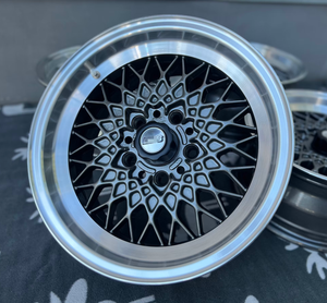 Rines Clásicos de Aleación con Malla Metálica de 17, <span class=keywords><strong>18</strong></span>, 19 y 20 Pulgadas, 5x112, 5x120, Borde Mecanizado en Color Gris Metálico, Estilo <span class=keywords><strong>BBS</strong></span> para <span class=keywords><strong>BMW</strong></span>, Mercedes, VW - Product Image 3