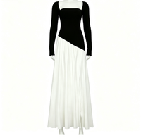 Nouvelle Robe Tube Décontractée Longue Femme Été 2026, Sans Bretelles, Couleur Unie, Taille Naturelle, Coupe Slim, Fente Haute, Respirante, Style A-Line, Tendance et Très Vendue