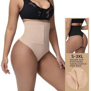 <span class=keywords><strong>Faja</strong></span> <span class=keywords><strong>Moldeadora</strong></span> Postparto de Cintura Alta Sin Costuras para Mujer, Tanga 2 en 1 con Cierre de Gancho, Control de Abdomen y Efecto Reductor - Product Image 3