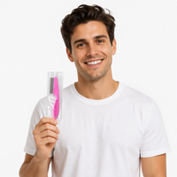 Peigne de nettoyage pour poils d'animaux à dents fines en acier inoxydable, avec poignée antidérapante, pour l'élimination des poils