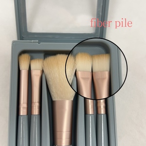 Lot de pinceaux de maquillage miniatures portables en gros – Ensemble complet ultra-doux avec logo personnalisé pour peinture en poudre - Product Image 5