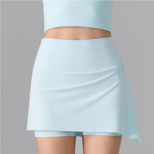 Jupe de sport d'entraînement respirante avec poches femmes vêtements de Tennis femmes vêtements de sport robe de Tennis jupe de Golf pour filles jupe de Tennis - Product Image 1