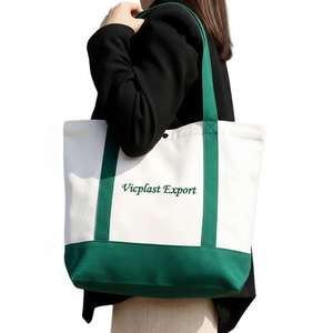 Bolsa de Mano de Lona de Algodón Orgánico con Logotipo Personalizado al por Mayor, Ecológica y Reutilizable para Compras Diarias y Viajes - Product Image 4
