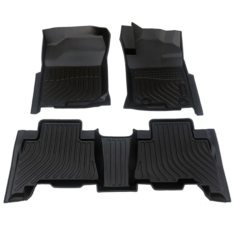 Tapis de sol de voiture 3D TPE de haute qualité de luxe doublure de cargaison pour Toyota Prado RHD tapis de voiture tapis accessoires de voiture