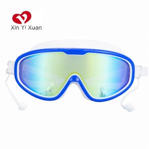 Gafas de Natación de Silicona Unisex de Alta Calidad al por Mayor, Armazón Grande, Antivaho, Protección UV, Lentes HD, para Niños y Adultos - Product Image 1