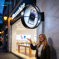 Panneau LED holographique publicitaire double/simple face, ventilateur holographique 3D pour vitrines intérieures/extérieures et éducation, fourniture OEM