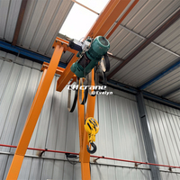 Portique électrique à faisceau unique avec palan électrique, équipement industriel de machine de levage de 2 tonnes à vendre