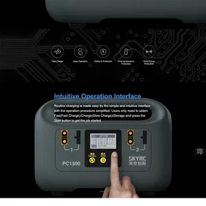 Cargador Inteligente SKYRC PC1500 25A 12/14S 1500W con Comunicación CAN Bus Integrada para Baterías Agrícolas LiPo/LiHV, Carga Rápida - Product Image 5