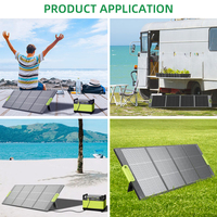 Livraison rapide, stock UE, panneau solaire photovoltaïque monocristallin vert 200W, efficacité 23%, étanche IP68, pliable, portable