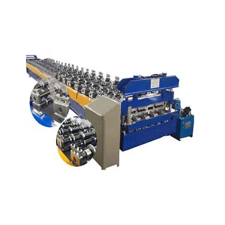 galvanised sheet steel deck floor roll forming making machine