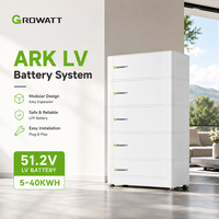 نظام بطارية Growatt ARK 5.1XH الشهير بسعة 5.12 كيلوواط ساعة وجهد 400 فولت، بطارية ليثيوم للاستخدام المنزلي