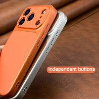 Étui de protection antichoc magnétique en cuir PU bicolore avec protection intégrale de l'appareil photo pour iPhone 18 17 16 15 14 13 Pro Max Plus
