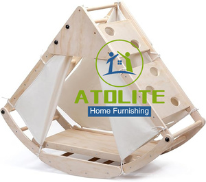 <span class=keywords><strong>8</strong></span> trong <span class=keywords><strong>1</strong></span> đa chức năng tam giác Set & Slide vòm Climber ROCKER, Montessori leo đồ chơi, sân chơi trong nhà rừng phòng tập thể dục cho trẻ em, - Product Image 1