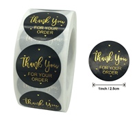 500 rouleaux de marquage à chaud de bouteille de boisson coffret cadeau autocollants merci joint enveloppe autocollants pour visiter des petites entreprises