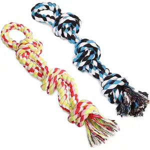 Custom Tough Durable Indestructible Nature Cotton Dog Toy Interactive Dog Rope Toy for Aggressive Chewers Puppy Chewing Toy