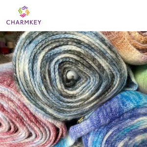 Ombre Spray Boucle Yarn 3.3NM Chunky Thick Yarn for Sweater Scarves Blanket - Product Image 2