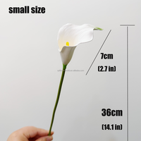 Fleur artificielle de lys blanc de haute qualité au toucher réel, 36 cm, en EVA, pour centre de table de mariage, décoration d'événements