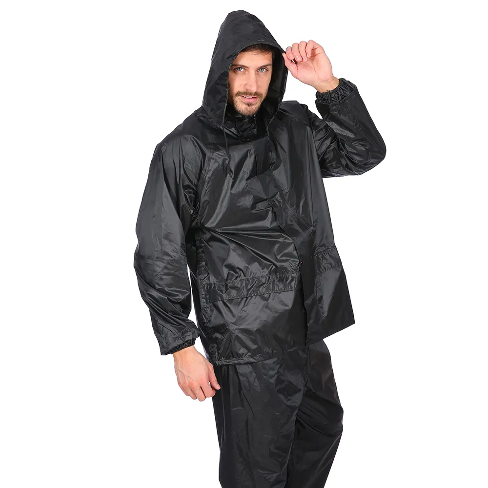 PVC polyester PVC raincoat rain pants waterproof adult rainsuit