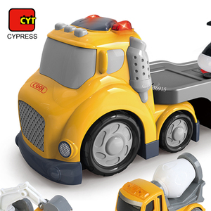 Cypress Offre Spéciale <span class=keywords><strong>dessin</strong></span> <span class=keywords><strong>animé</strong></span> camion d'ingénierie hélicoptère en plastique et ensemble de véhicules de Transport de diapositives jouets amusants pour les enfants - Product Image 3