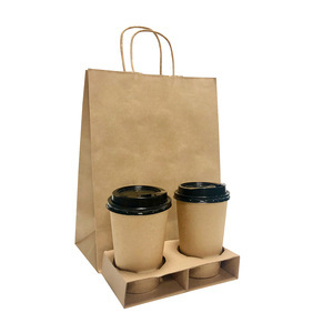 ที่วางแก้วกระดาษคราฟท์6ใบถาดใส่ถ้วยกาแฟแบบใช้แล้วทิ้งที่ใส่ถ้วยกระดาษกระดาษแข็งแบบใช้แล้วทิ้ง - Product Image 3