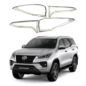 Protector de Luz Trasera Cromado ABS para <span class=keywords><strong>Toyota</strong></span> Fortuner, Accesorios, Cubierta de Luz Trasera, Moldura 2015 2017 <span class=keywords><strong>2022</strong></span> <span class=keywords><strong>SW4</strong></span> - Product Image 1