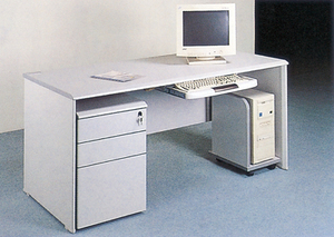 Uso specifico Mobili Commerciali con cassetto grigio di legno del computer da tavolo scrivania a casa - Product Image 3