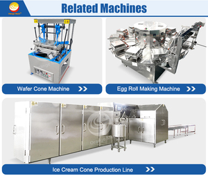 Industrial Mini Ice Cream <strong>Cone</strong> Maker Waffle Egg Roll Sugar <strong>Cone</strong> <strong>Small</strong> Processing Machine for Chocolate Production - Product Image 2