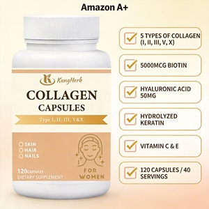 Kangherb OEM/ODM Lebensmittelqualität Kollagen Sporternährungsergänzung zur Unterstützung der Immunität und Körpergesundheit Kollagen-Kapseln - Product Image 6