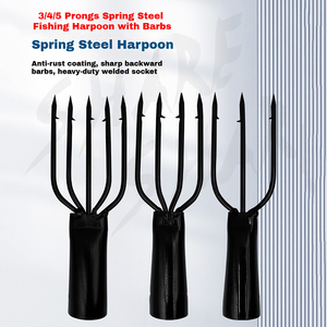 <span class=keywords><strong>Harpon</strong></span> de pêche en acier à ressort à 3, 4 ou 5 dents, tête de lance à ardillon pour la pêche sous glace, vente en <span class=keywords><strong>gros</strong></span> - Product Image 3