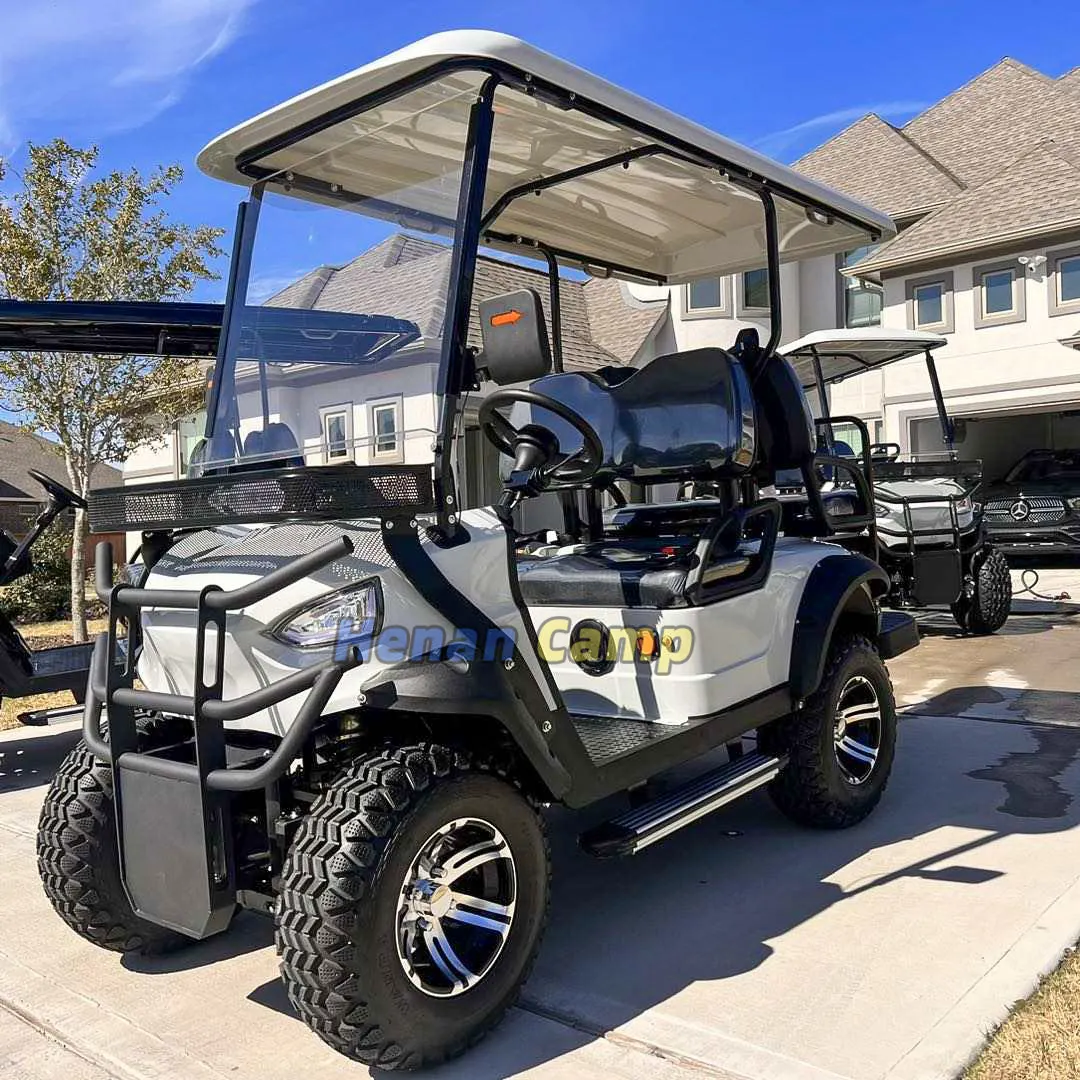 Carrello da golf elettrico a 4 ruote motrici 72v batteria al litio carrello da golf buggy 4 posti