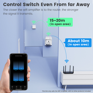 Répéteur WiFi Tuya, amplificateur de signal, extension de portée, plug-and-play, couverture 15-20M, sécurité optimisée, application Smart Life, Type-C 5V - Product Image 2