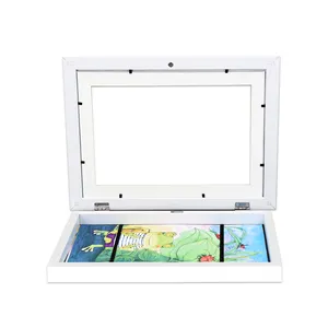 Hot Sale Tabletop Children's Painting Collection Black White 8x10 Inch Double Side Wood Photo Frame For Display
