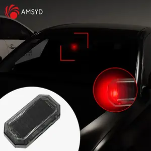 Feu arrière pour moto véhicule électrique vélo étanche antivol mise en garde lampe stroboscopique voyant d'avertissement voiture lumière LED solaire