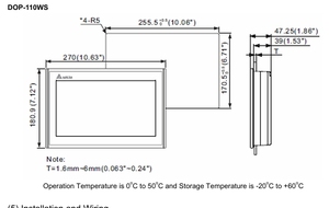 หน้าจอสัมผัส HMI รุ่น DOP-110WS ขนาด 10.1 นิ้ว 24VDC แรม 512MB รอม 256MB ความละเอียด 1024x600 พอร์ตเชื่อมต่อ Ethernet และ USB - Product Image 2