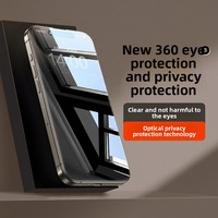 Protection d'écran intégrale en verre trempé anti-espionnage et anti-regard indiscret pour iPhone 18 17 Air 16 Plus 15 Pro 14 Pro Max 13 12 XR Duo