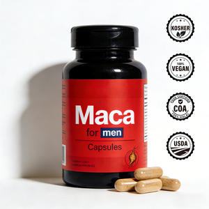 남성용 유기농 마카 캡슐 천연 뿌리 추출물 맞춤 블렌드 자체 브랜드 OEM ODM 서비스 HACCP ISO GMP NSF 인증 - Product Image 1