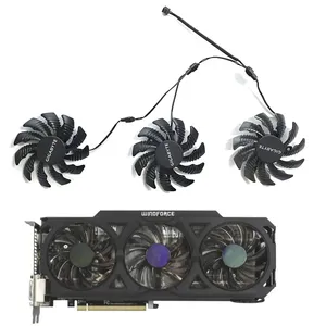 Gloednieuwe 3 Ventilator 75Mm 3pin Pld08010s 12h Geschikt Voor Gigabyte Amd Radeon R9 270x 280x 290x Windforce 3x Grafische Kaart Fan