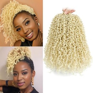 Extensiones de Cabello de Fibra Sintética de Alta Temperatura, Estilo Crochet Curl, Instant Noodles Yanky Twist, para Comercio Exterior - Product Image 4