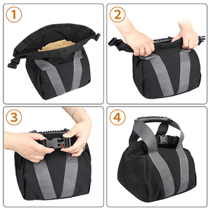 Bolsa de Arena Ajustable para Entrenamiento con Peso, Bolsa de Potencia Resistente con Asas para Cross Training, Entrenamiento de Fuerza, Fitness, Ejercicio en Casa y Gimnasio - Product Image 4