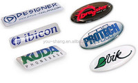 Logotipo de empresa epoxi personalizado autoadhesivo cúpula pegatina 3D impermeable impresión transparente resina epoxi etiquetas