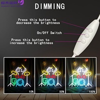 Lumière néon LED pour batteur, idéale pour scène musicale, salon, bar, décoration de fête, cadeaux originaux pour batteurs