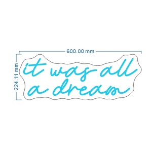 네온 사인 사용자 정의 RGB Led 스트립 야간 조명 풍경 조명 장식 게임 침실 실리콘 튜브 그것은 모두 꿈이었다 - Product Image 2