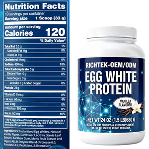 مسحوق بروتين بيض من Asy لامتصاص مجموعة متنوعة من النكهات بعلامة خاصة مشروب بروتين 1000 جرام لكبح الوزن والنظام الغذائي - Product Image 2