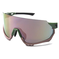 OEM Custom Multicolor Mirror Shield Vented Semi Rimless Sports Sunglasses for Men Women Outdoor Cycling Running Fishing Climbing